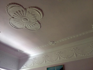Commented on the crown molding to a girl staying in the same room as me, and I got a weird look. Hey! It's pretty fancy for a hostel.